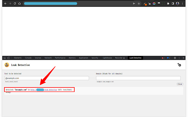Leak Detective  from Chrome web store to be run with OffiDocs Chromium online