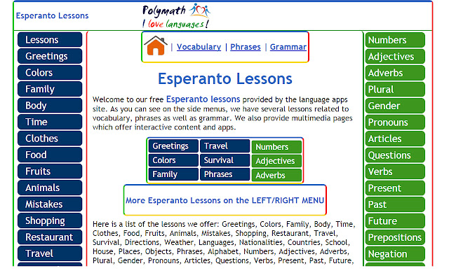 Learn Esperanto  from Chrome web store to be run with OffiDocs Chromium online