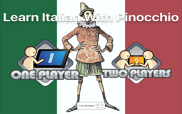 Learn Italian with Pinocchio  from Chrome web store to be run with OffiDocs Chromium online