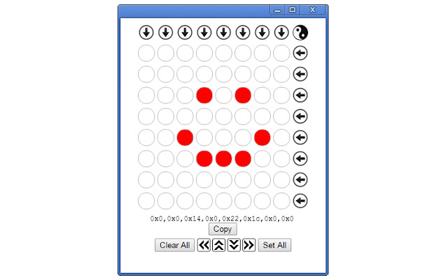 LED Byte Generator  from Chrome web store to be run with OffiDocs Chromium online