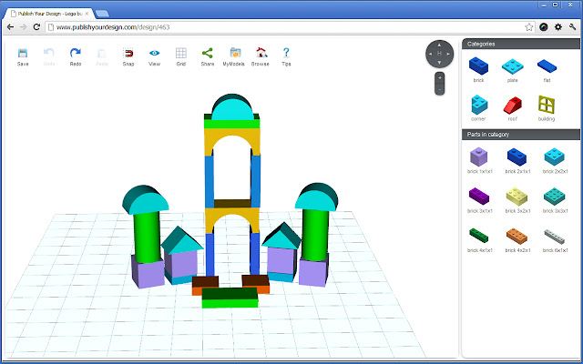 Lego Builder  from Chrome web store to be run with OffiDocs Chromium online