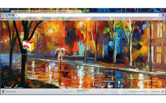 Leonid Afremov Theme 01  from Chrome web store to be run with OffiDocs Chromium online