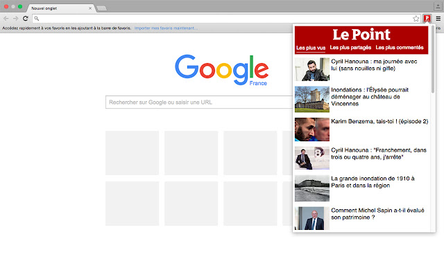 Le Point  from Chrome web store to be run with OffiDocs Chromium online