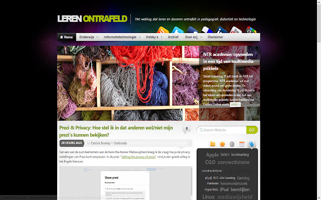 Lerenontrafeld.nl  from Chrome web store to be run with OffiDocs Chromium online