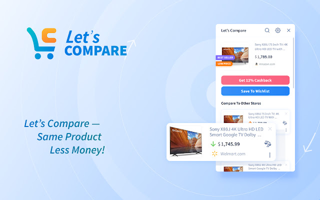 Lets Compare Same Product Less Money!  from Chrome web store to be run with OffiDocs Chromium online