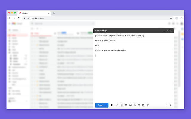 Letsmeet for Gmail  from Chrome web store to be run with OffiDocs Chromium online