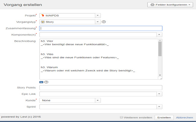 Levis Jira Extension  from Chrome web store to be run with OffiDocs Chromium online