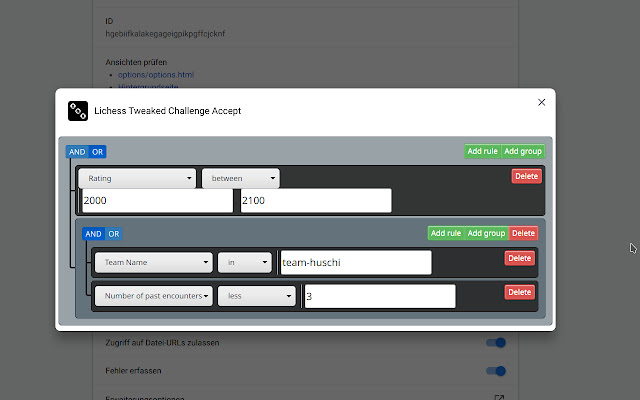 Lichess Tweaked Challenge Accept  from Chrome web store to be run with OffiDocs Chromium online