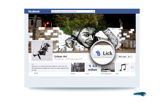 Lick is the new Like  from Chrome web store to be run with OffiDocs Chromium online