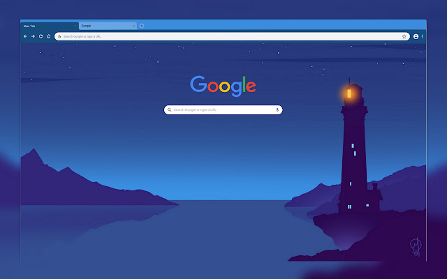 Lighthouse theme  from Chrome web store to be run with OffiDocs Chromium online