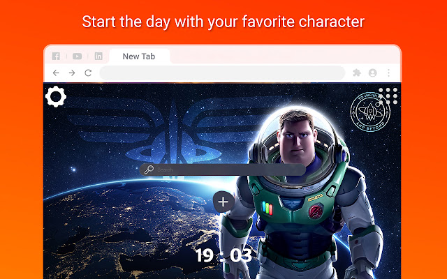 Lightyear Wallpapers New Tab  from Chrome web store to be run with OffiDocs Chromium online