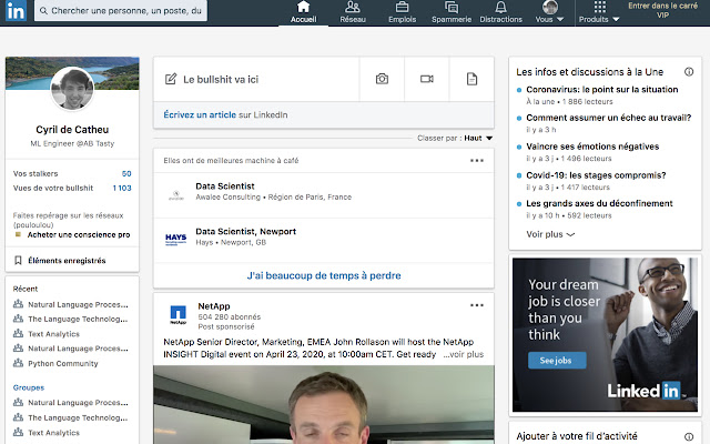 linkedin mieux  from Chrome web store to be run with OffiDocs Chromium online