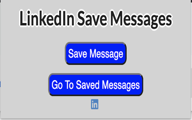 LinkedIn Save Message  from Chrome web store to be run with OffiDocs Chromium online