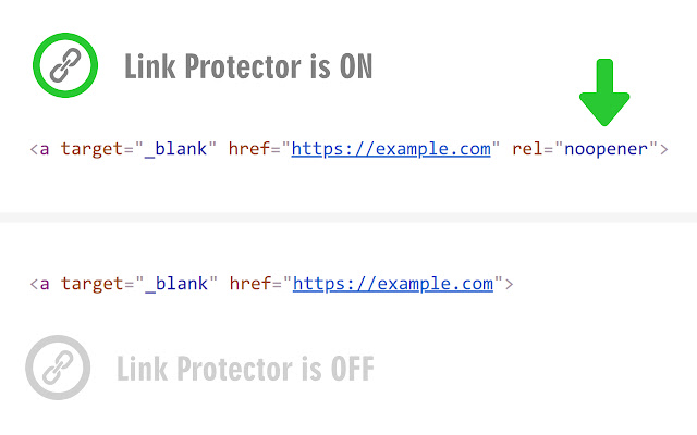 Link Protector  from Chrome web store to be run with OffiDocs Chromium online