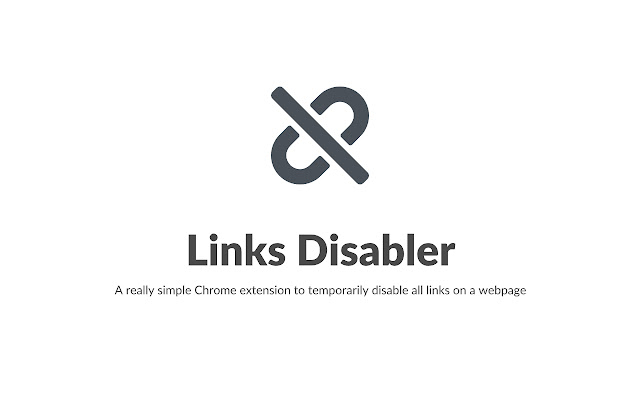 Links Disabler  from Chrome web store to be run with OffiDocs Chromium online