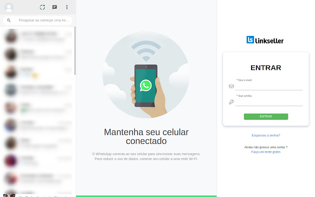 Linkseller CRM in Ihrem WhatsApp aus dem Chrome Web Store zur Ausführung mit OffiDocs Chromium online