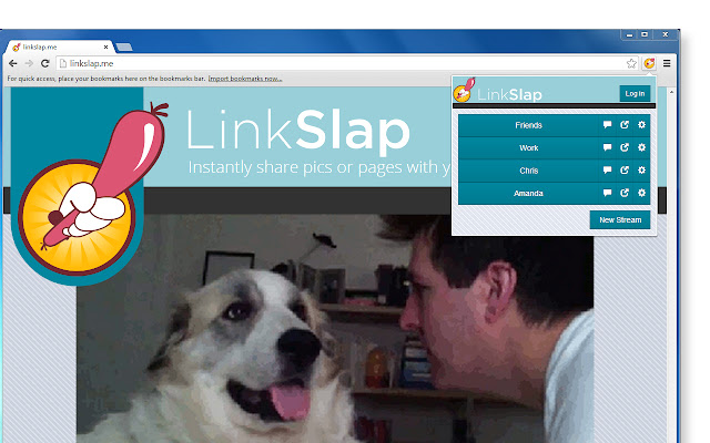 Linkslap  from Chrome web store to be run with OffiDocs Chromium online