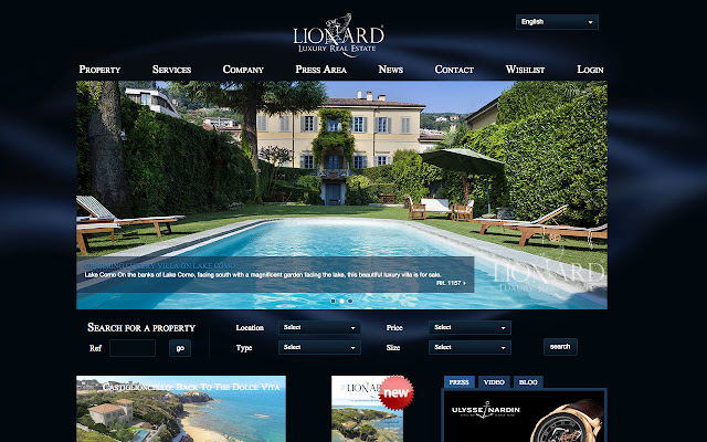 Lionard Luxury Real Estate  from Chrome web store to be run with OffiDocs Chromium online