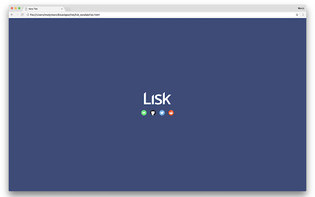 Lisk New Tab Page  from Chrome web store to be run with OffiDocs Chromium online