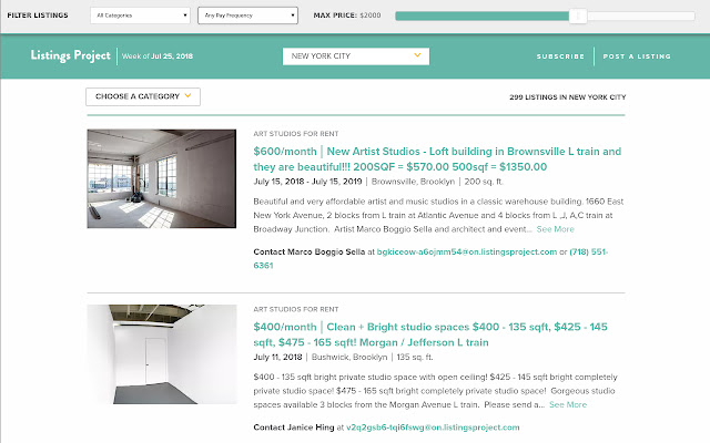 Listings Project Listings Filter  from Chrome web store to be run with OffiDocs Chromium online