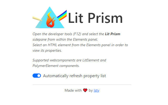 Lit Prism  from Chrome web store to be run with OffiDocs Chromium online