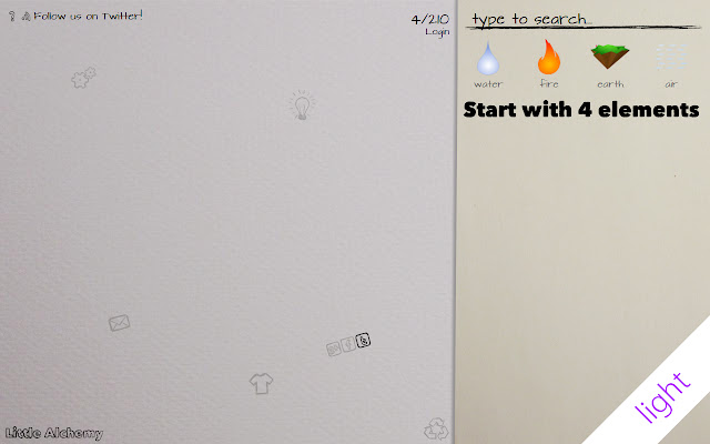 Little Alchemy light  from Chrome web store to be run with OffiDocs Chromium online