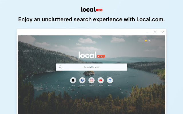 Local.com New Tab Extension  from Chrome web store to be run with OffiDocs Chromium online