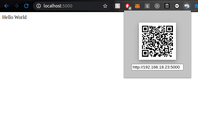 Localhost2Phone  from Chrome web store to be run with OffiDocs Chromium online