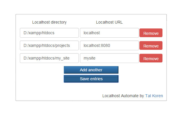 Localhost Automate  from Chrome web store to be run with OffiDocs Chromium online