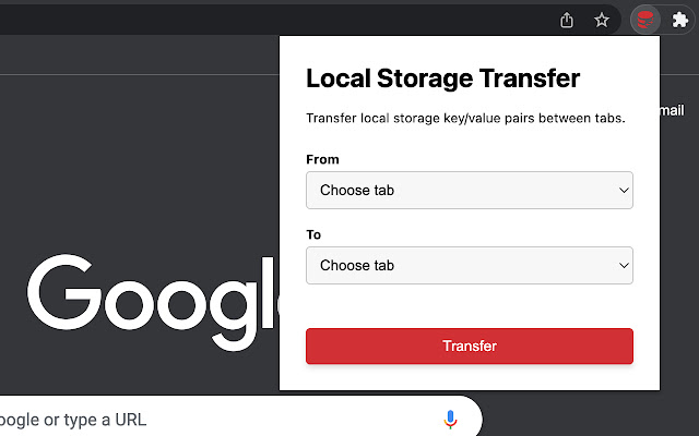 Local Storage Transfer  from Chrome web store to be run with OffiDocs Chromium online