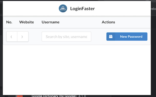 LoginFaster  from Chrome web store to be run with OffiDocs Chromium online