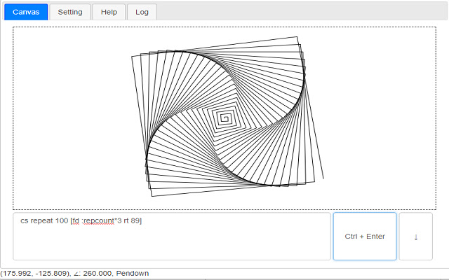 Logo Turtle Graphics  from Chrome web store to be run with OffiDocs Chromium online