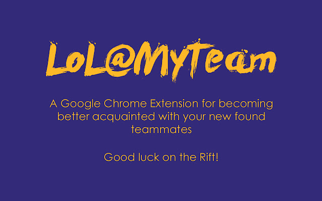 LoL@MyTeam  from Chrome web store to be run with OffiDocs Chromium online