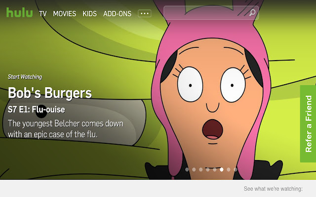 Loner Hulu  from Chrome web store to be run with OffiDocs Chromium online