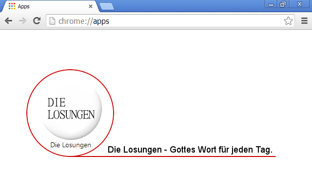 Losung des Tages amaz.in/g  from Chrome web store to be run with OffiDocs Chromium online