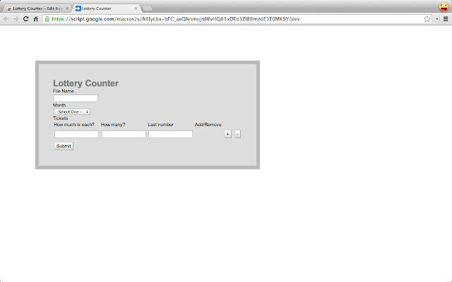 Lottery Counter  from Chrome web store to be run with OffiDocs Chromium online