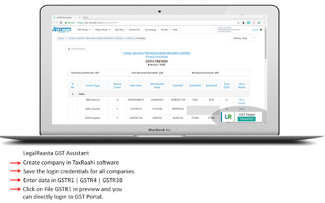 LR GST Helper  from Chrome web store to be run with OffiDocs Chromium online