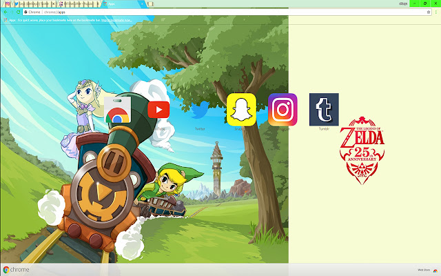 <3Legend of Zelda: Spirit | Link and Princess  from Chrome web store to be run with OffiDocs Chromium online