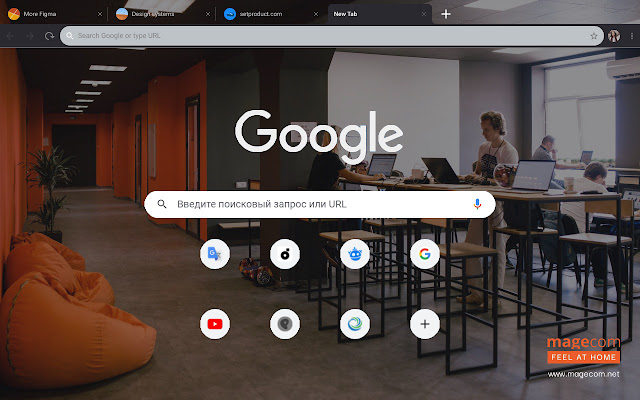 Magecom Theme Office  from Chrome web store to be run with OffiDocs Chromium online