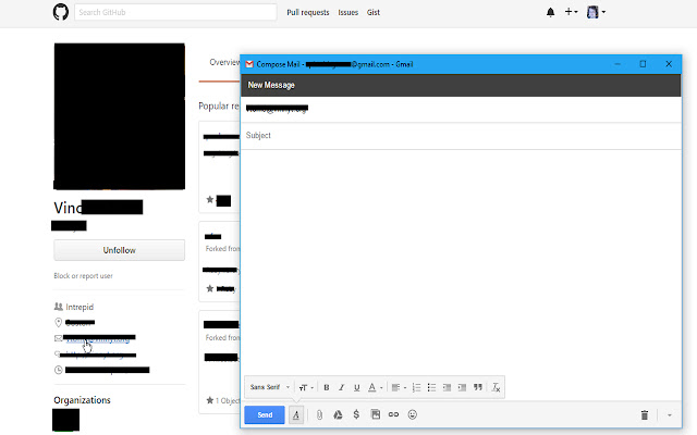 Mail:To  from Chrome web store to be run with OffiDocs Chromium online