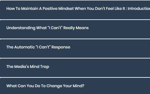 Maintain A Positive Mindset (Tips)  from Chrome web store to be run with OffiDocs Chromium online