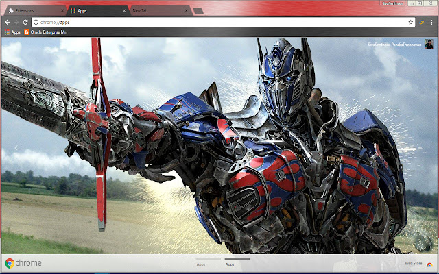 Majestic Optimus Prime Sword Transformers  from Chrome web store to be run with OffiDocs Chromium online