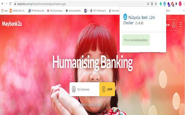 Malaysia Bank Link Checker  from Chrome web store to be run with OffiDocs Chromium online