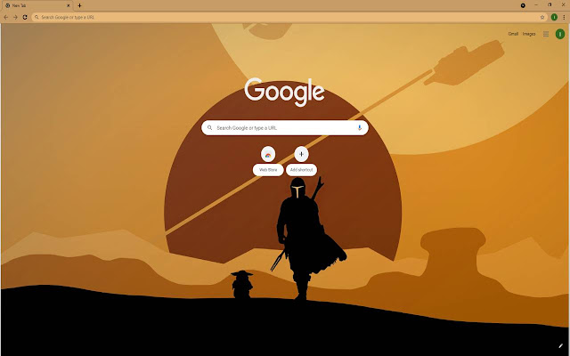 Mandalorian Theme  from Chrome web store to be run with OffiDocs Chromium online