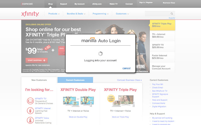 Manilla Auto Login  from Chrome web store to be run with OffiDocs Chromium online