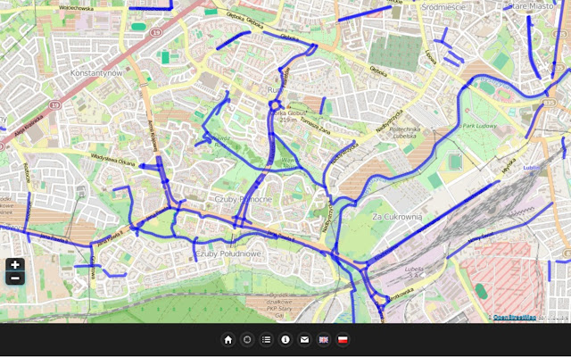 Mapa Infrastruktury Rowerowej Lublina  from Chrome web store to be run with OffiDocs Chromium online