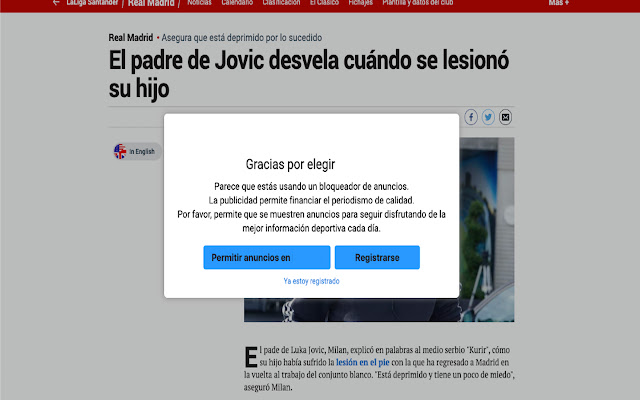 Marca con adblocker  from Chrome web store to be run with OffiDocs Chromium online