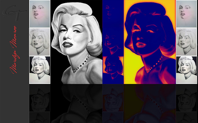 Marilyn Monroe Theme  from Chrome web store to be run with OffiDocs Chromium online