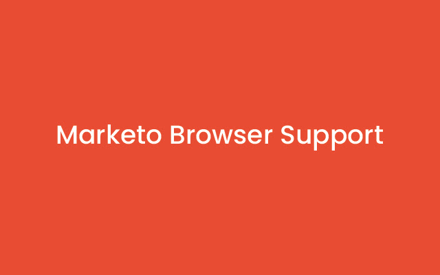 Marketo Browser Support  from Chrome web store to be run with OffiDocs Chromium online