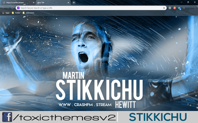 Martin Stikkichu Hewitt CrashFM Radio  from Chrome web store to be run with OffiDocs Chromium online